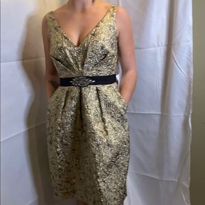 Gold embellished dress